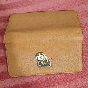 $199 Authentic Michael Kors Leather West Mini Purse Long Wallet Card Lk New NWOT